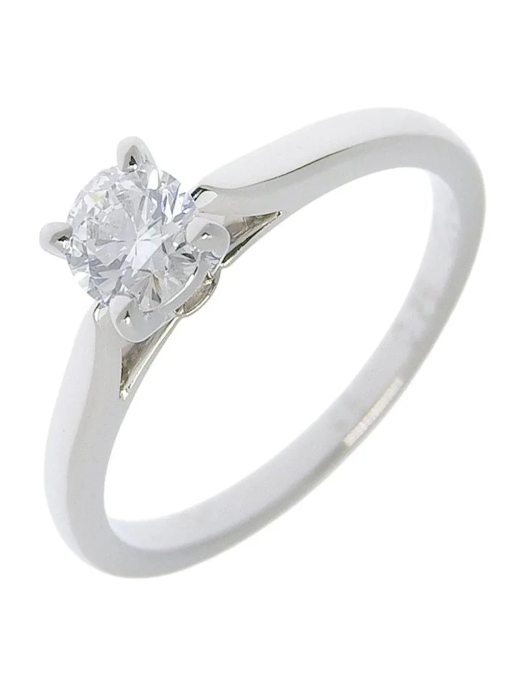 Cartier Solitaire 1895 Platinum Diamond Ring